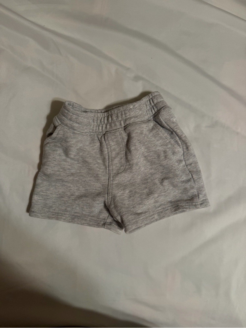 Garanimals Light Heather Gray and Green Pull-On Knit Shorts
